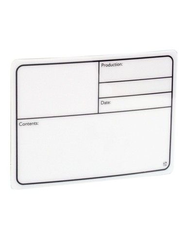 Plaque Signalétique adhésive plastique blanc 177x127mm